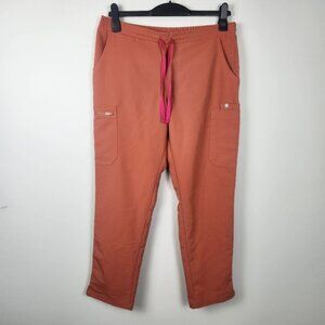 Figs Yola Terracotta Size Large Scrub Utility Pants